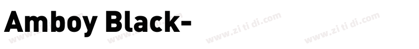Amboy Black字体转换